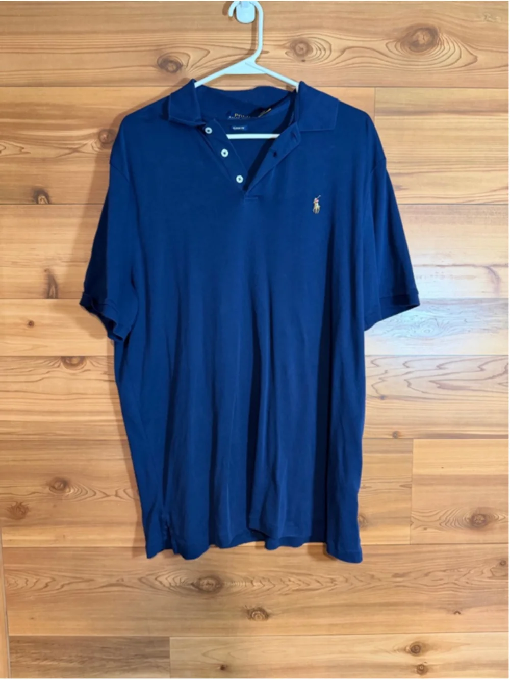 Polo Ralph Lauren navy blue men’s short sleeve cotton classic fit polo large